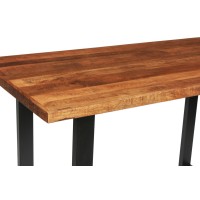 Table à manger AWANI longueur 160cm en bois exotique mangolia