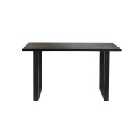 Table à manger AWANI longueur 160cm en bois exotique mangolia noir