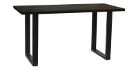 Table à manger AWANI longueur 180cm en bois exotique mangolia noir