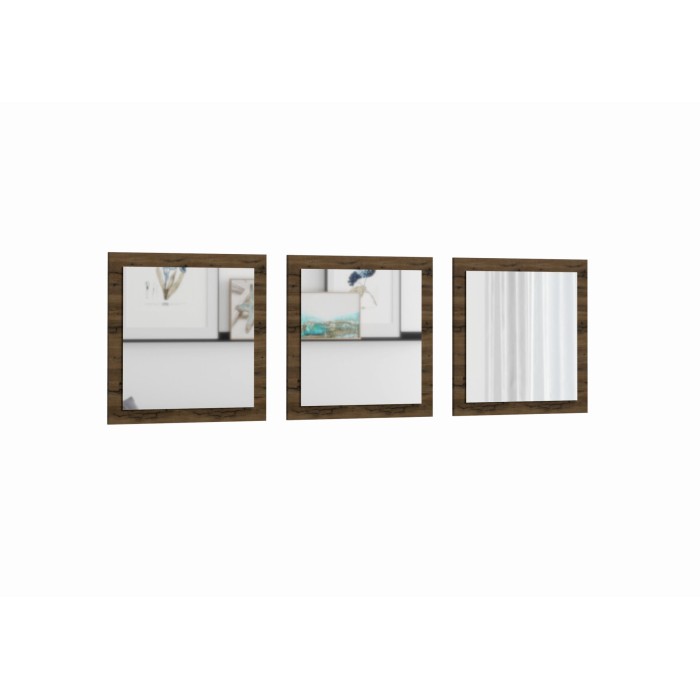 Lot de 3 miroirs MERLIN parfait pour ajouter une touche d'élégance dans votre salon