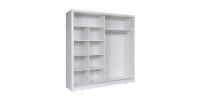 Armoire design 205cm coloris blanc collection ULOS