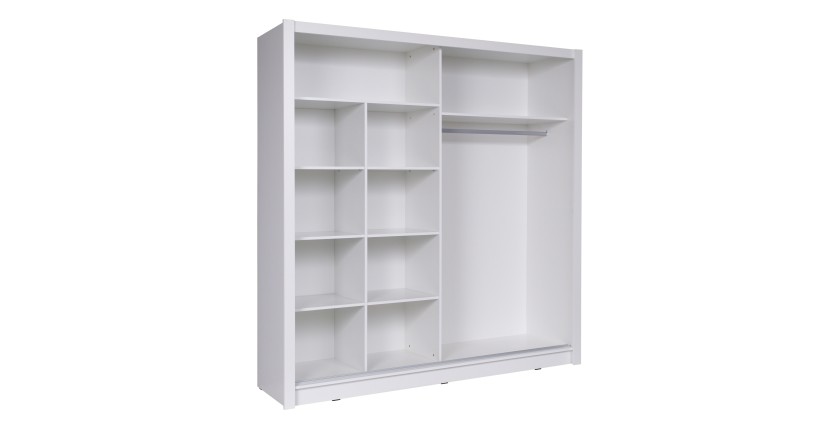 Armoire design 205cm coloris blanc collection ULOS