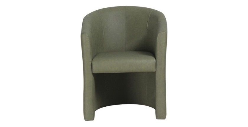 Fauteuil de salon confortable vert. Collection KYOTO