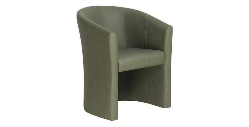 Fauteuil de salon confortable vert. Collection KYOTO