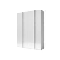 Armoire 4 Portes 180cm collection VERONA. Coloris blanc brillant