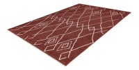Tapis 170x120cm, design A205R coloris terracota - Confort et élégance pour votre intérieur