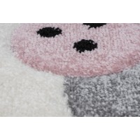 Tapis 230x160cm, design A423O coloris rose - Confort et élégance pour votre intérieur