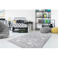 Tapis 230x160cm, design A923O coloris gris - Confort et élégance pour votre intérieur