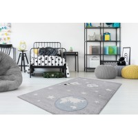 Tapis 230x160cm, design A033O coloris gris - Confort et élégance pour votre intérieur