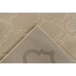 Tapis 170x120cm, design A102A coloris beige - Confort et élégance pour votre intérieur