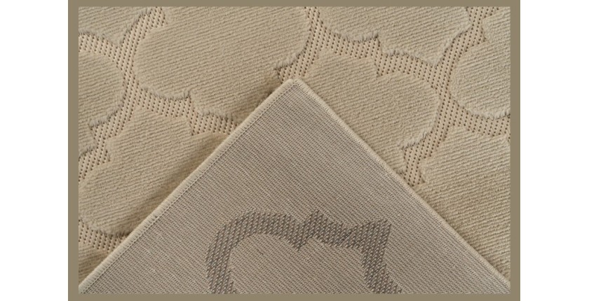 Tapis 290x200cm, design A102A coloris beige - Confort et élégance pour votre intérieur