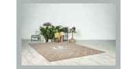 Tapis 150x80cm, design A102A coloris taupe - Confort et élégance pour votre intérieur