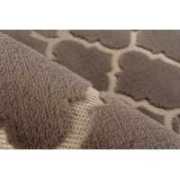 Tapis 300x80cm, design A102A coloris taupe - Confort et élégance pour votre intérieur