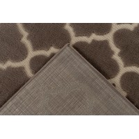 Tapis 290x200cm, design A102A coloris taupe - Confort et élégance pour votre intérieur