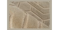 Tapis 150x80cm, design A202A coloris beige - Confort et élégance pour votre intérieur