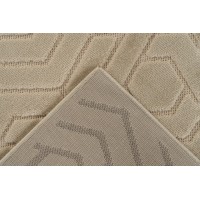 Tapis 170x120cm, design A202A coloris beige - Confort et élégance pour votre intérieur