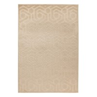 Tapis 170x120cm, design A202A coloris beige - Confort et élégance pour votre intérieur