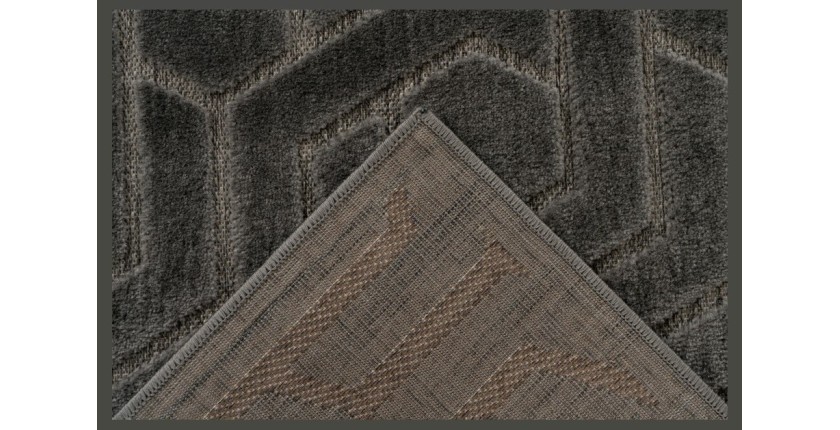 Tapis 300x80cm, design A202A coloris gris - Confort et élégance pour votre intérieur