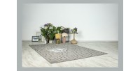 Tapis 170x120cm, design A202A coloris gris - Confort et élégance pour votre intérieur