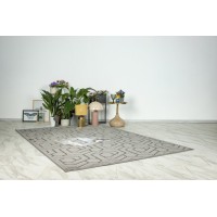 Tapis 290x200cm, design A202A coloris gris - Confort et élégance pour votre intérieur