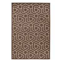 Tapis 290x200cm, design A202A coloris taupe - Confort et élégance pour votre intérieur