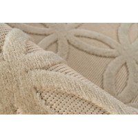 Tapis 150x80cm, design A302A coloris beige - Confort et élégance pour votre intérieur