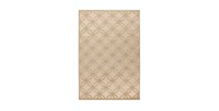 Tapis 150x80cm, design A302A coloris beige - Confort et élégance pour votre intérieur