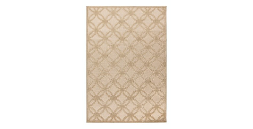 Tapis 150x80cm, design A302A coloris beige - Confort et élégance pour votre intérieur