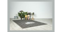 Tapis 290x200cm, design A302A coloris gris - Confort et élégance pour votre intérieur