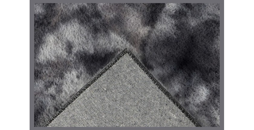 Tapis 170x120cm, design B005O coloris graphite - Confort et élégance pour votre intérieur