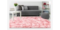 Tapis 150x80cm, design B005O coloris rose - Confort et élégance pour votre intérieur