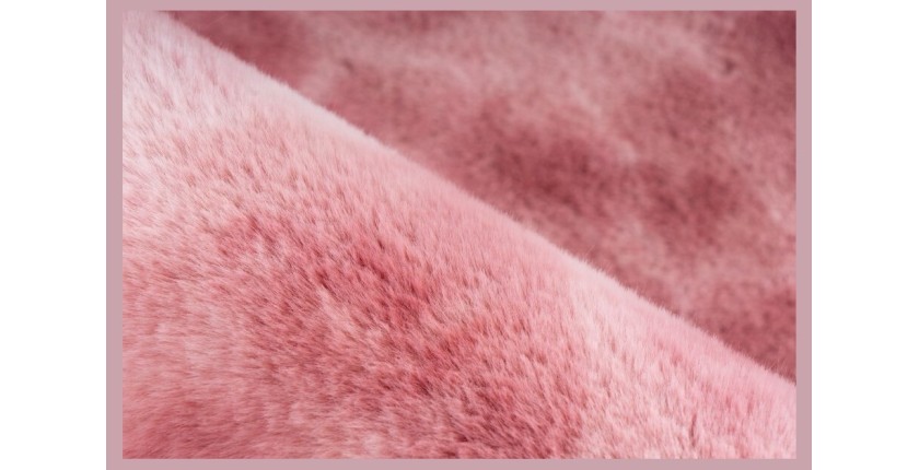 Tapis 170x120cm, design B005O coloris rose - Confort et élégance pour votre intérieur