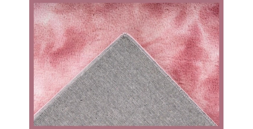 Tapis 170x120cm, design B005O coloris rose - Confort et élégance pour votre intérieur