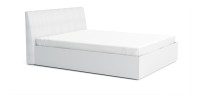 Lit Design collection VERONA avec option Coffre 160x200, coloris blanc