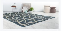 Tapis 150x80cm, design C203I coloris bleu - Confort et élégance pour votre intérieur