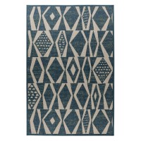 Tapis 230x160cm, design C203I coloris bleu - Confort et élégance pour votre intérieur