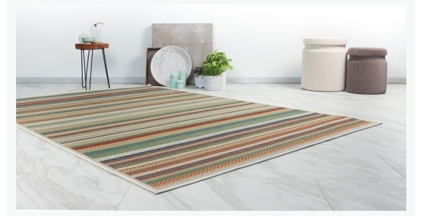 Tapis 150x80cm, design C403I coloris multicolore - Confort et élégance pour votre intérieur