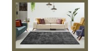 Tapis 150x80cm, design C005D coloris anthracite - Confort et élégance pour votre intérieur