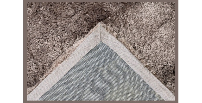 Tapis 150x80cm, design C005D coloris taupe - Confort et élégance pour votre intérieur