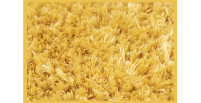 Tapis 230x160cm, design C005D coloris jaune - Confort et élégance pour votre intérieur