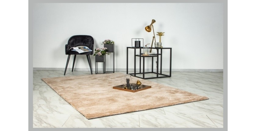 Tapis 150x80cm, design C007Y coloris beige - Confort et élégance pour votre intérieur