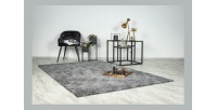 Tapis 230x160cm, design C007Y coloris argent - Confort et élégance pour votre intérieur