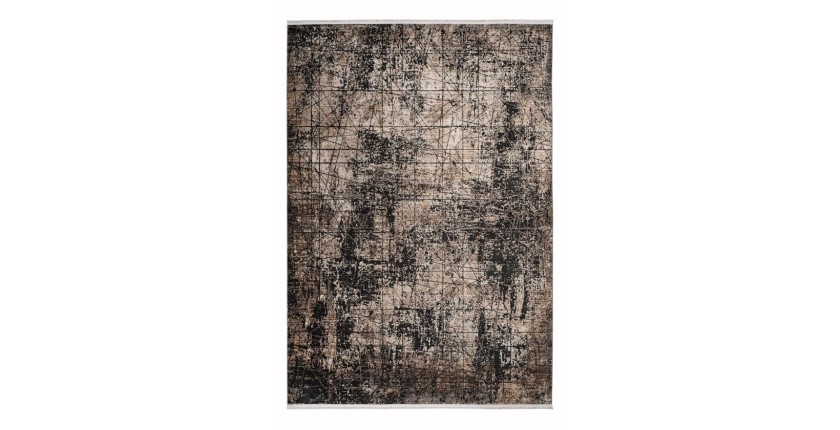 Tapis 150x80cm, design C209E coloris beige - Confort et élégance pour votre intérieur