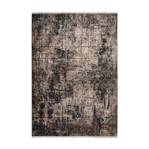 Tapis 150x80cm, design C209E coloris beige - Confort et élégance pour votre intérieur
