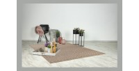 Tapis 150x80cm, design C103A coloris naturel - Confort et élégance pour votre intérieur