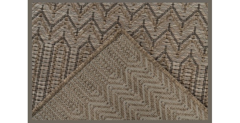 Tapis 150x80cm, design C103A coloris naturel - Confort et élégance pour votre intérieur