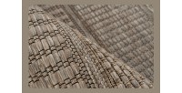 Tapis 150x80cm, design C303A coloris naturel - Confort et élégance pour votre intérieur