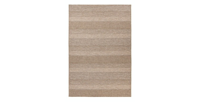 Tapis 230x160cm, design C303A coloris naturel - Confort et élégance pour votre intérieur