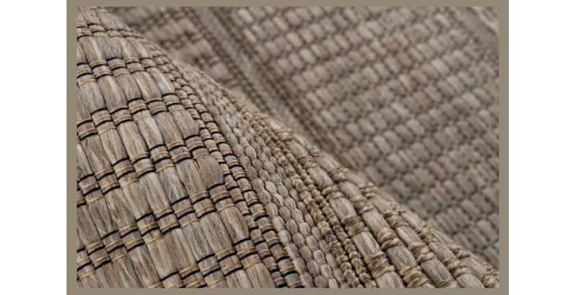 Tapis 290x200cm, design C303A coloris naturel - Confort et élégance pour votre intérieur