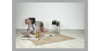 Tapis 150x80cm, design C403A coloris naturel - Confort et élégance pour votre intérieur